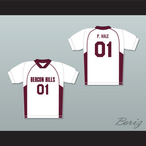 Peter Hale 01 Beacon Hills Cyclones Lacrosse Jersey Teen Wolf White Style