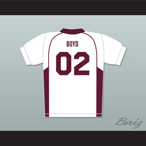Vernon Boyd 02 Beacon Hills Cyclones Lacrosse Jersey Teen Wolf White Style