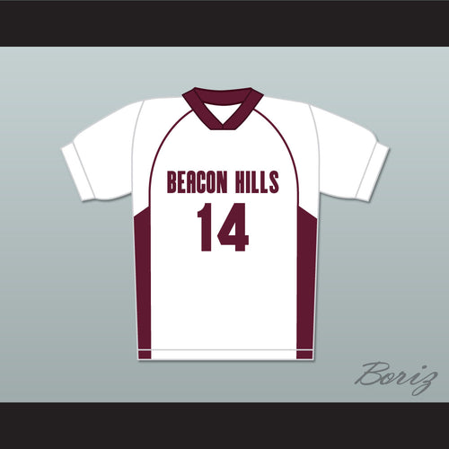 Isaac Lahey 14 Beacon Hills Cyclones Lacrosse Jersey Teen Wolf White Style
