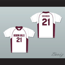 Load image into Gallery viewer, Greenberg 21 Beacon Hills Cyclones Lacrosse Jersey Teen Wolf White Style