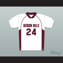 Load image into Gallery viewer, Stiles Stilinski 24 Beacon Hills Cyclones Lacrosse Jersey Teen Wolf White Style