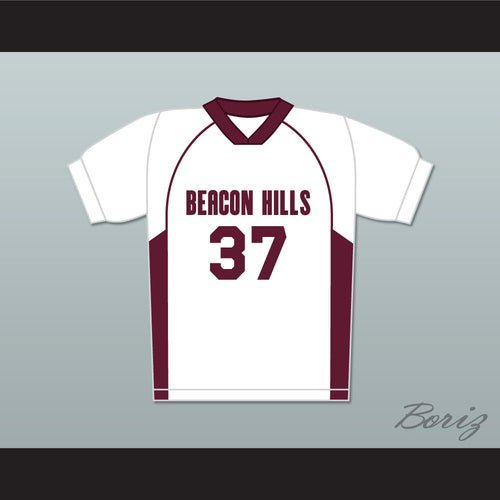 Jackson Whittemore 37 Beacon Hills Cyclones Lacrosse Jersey Teen Wolf White Style