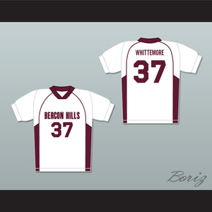 Jackson Whittemore 37 Beacon Hills Cyclones Lacrosse Jersey Teen Wolf White Style