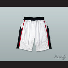 Load image into Gallery viewer, White Black and Red Basketball Shorts