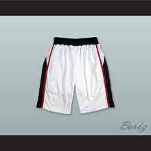 Load image into Gallery viewer, White Black and Red Basketball Shorts