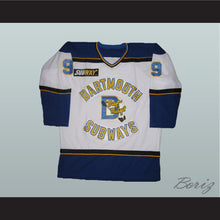 Load image into Gallery viewer, Sidney Crosby 9 Dartmouth Subways Major Midget White Hockey Jersey