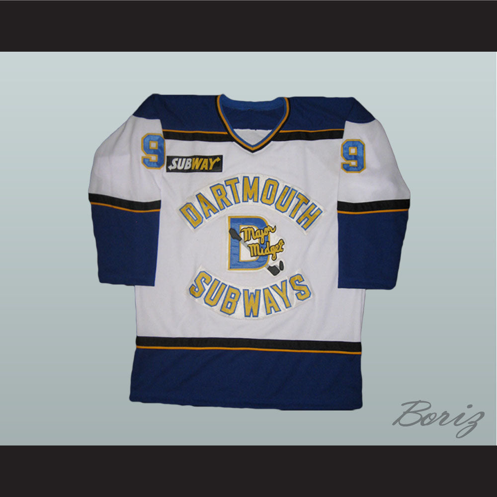 Sidney Crosby 9 Dartmouth Subways Major Midget White Hockey Jersey