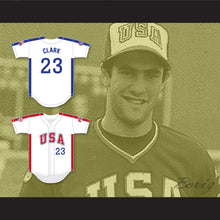 Load image into Gallery viewer, Will Clark 23 1984 USA Team White Button Down Baseball Jersey