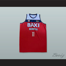 Load image into Gallery viewer, William Magarity 11 Basquet Manresa Spain Red Basketball Jersey