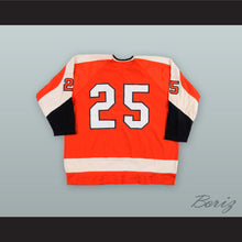 Load image into Gallery viewer, Willie Brossart 25 Richmond Robins Orange Hockey Jersey
