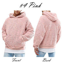 Load image into Gallery viewer, Winter Men Warm Faux Fur Teddy Bear Hoodie Hooded Sweatshirt Tops Pullover Casual Men Hooded Baggy Sweatshirt Coat Putwear