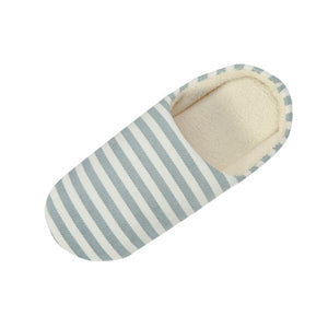 Winter Slippers Home Slipper Women Men Striped Bottom Soft Home Slippers Warm Cotton Shoes Women Indoor Plush Slippers Shoes#10