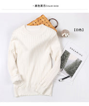 Load image into Gallery viewer, Winter plus Thick Velvet 4XL size knit Sweater Velvet lining Warm Bottoming Pullover Sweater 2018 Loose Obese Women&#39;s Sweater