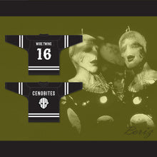 Load image into Gallery viewer, Wire Twins 16 Cenobites Black Hockey Jersey Hellraiser Series