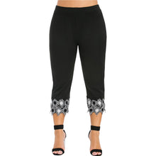 Load image into Gallery viewer, Wome Leggings 2020 Korean Black Fashion Leggings Casual Elastic Waist Large Size High Waist Applique Feet Pants Push High#JY