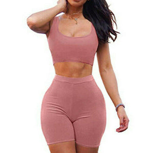 Women 2 Piece Set Women's Two Piece Dress Crop Top Skirt Set Sleeveless Outfits Summer Top+Skirt