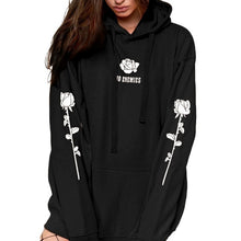 Load image into Gallery viewer, Women Autumn Hoodies Long Sleeve Hooded Fashion Sweatshirt Print Rose Floral Printed Femme Hoodies Pullover Sweatshirt Top#20
