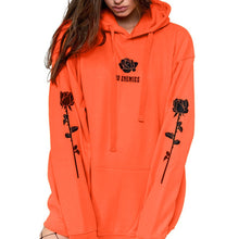 Load image into Gallery viewer, Women Autumn Hoodies Long Sleeve Hooded Fashion Sweatshirt Print Rose Floral Printed Femme Hoodies Pullover Sweatshirt Top#20