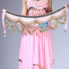 Load image into Gallery viewer, Women Belly Dance Costume Hip Scarf Performance for Oriental Belly Dancing Halloween Party Skirt Indian Bollywood Costume Belt