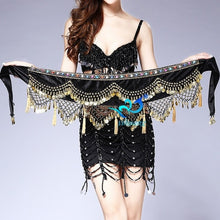 Load image into Gallery viewer, Women Belly Dance Costume Hip Scarf Performance for Oriental Belly Dancing Halloween Party Skirt Indian Bollywood Costume Belt