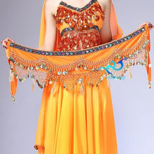 Load image into Gallery viewer, Women Belly Dance Costume Hip Scarf Performance for Oriental Belly Dancing Halloween Party Skirt Indian Bollywood Costume Belt