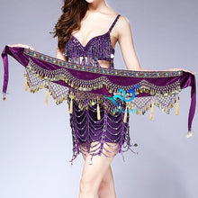 Load image into Gallery viewer, Women Belly Dance Costume Hip Scarf Performance for Oriental Belly Dancing Halloween Party Skirt Indian Bollywood Costume Belt