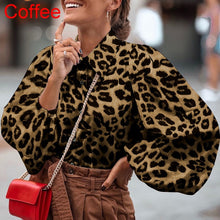 Load image into Gallery viewer, Women Blouses 2021 Autumn Polka Dot Shirt 5XL Celmia Long Lantern Sleeve Lapel Neck Elegant Office Ladies Stylish Tops Plus Size