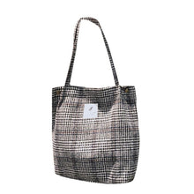 Load image into Gallery viewer, Women Corduroy Shopping Bag Female Canvas Cloth Shoulder Bag Environmental Storage Handbag Reusable Foldable Eco Grocery Totes