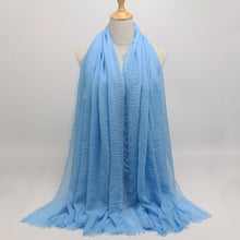 Load image into Gallery viewer, Women Islam Maxi Crinkle Cloud Hijab Scarf Shawl Muslim Long Shawl Stole Wrap