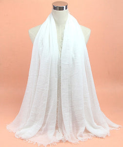 Women Islam Maxi Crinkle Cloud Hijab Scarf Shawl Muslim Long Shawl Stole Wrap