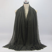 Load image into Gallery viewer, Women Islam Maxi Crinkle Cloud Hijab Scarf Shawl Muslim Long Shawl Stole Wrap