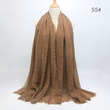 Load image into Gallery viewer, Women Islam Maxi Crinkle Cloud Hijab Scarf Shawl Muslim Long Shawl Stole Wrap