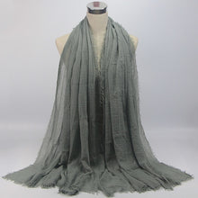 Load image into Gallery viewer, Women Islam Maxi Crinkle Cloud Hijab Scarf Shawl Muslim Long Shawl Stole Wrap