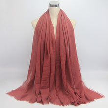 Load image into Gallery viewer, Women Islam Maxi Crinkle Cloud Hijab Scarf Shawl Muslim Long Shawl Stole Wrap