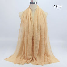 Load image into Gallery viewer, Women Islam Maxi Crinkle Cloud Hijab Scarf Shawl Muslim Long Shawl Stole Wrap