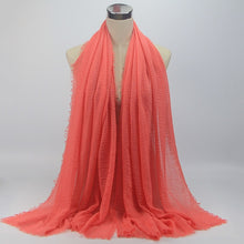 Load image into Gallery viewer, Women Islam Maxi Crinkle Cloud Hijab Scarf Shawl Muslim Long Shawl Stole Wrap