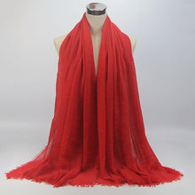 Load image into Gallery viewer, Women Islam Maxi Crinkle Cloud Hijab Scarf Shawl Muslim Long Shawl Stole Wrap
