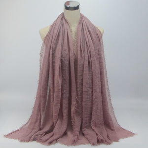 Women Islam Maxi Crinkle Cloud Hijab Scarf Shawl Muslim Long Shawl Stole Wrap