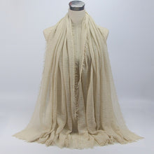 Load image into Gallery viewer, Women Islam Maxi Crinkle Cloud Hijab Scarf Shawl Muslim Long Shawl Stole Wrap