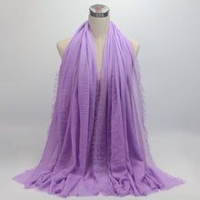 Load image into Gallery viewer, Women Islam Maxi Crinkle Cloud Hijab Scarf Shawl Muslim Long Shawl Stole Wrap