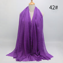 Load image into Gallery viewer, Women Islam Maxi Crinkle Cloud Hijab Scarf Shawl Muslim Long Shawl Stole Wrap