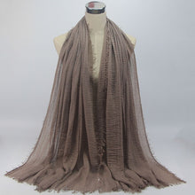 Load image into Gallery viewer, Women Islam Maxi Crinkle Cloud Hijab Scarf Shawl Muslim Long Shawl Stole Wrap