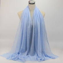 Load image into Gallery viewer, Women Islam Maxi Crinkle Cloud Hijab Scarf Shawl Muslim Long Shawl Stole Wrap