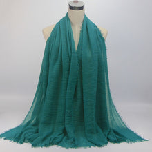 Load image into Gallery viewer, Women Islam Maxi Crinkle Cloud Hijab Scarf Shawl Muslim Long Shawl Stole Wrap