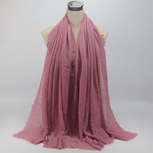 Load image into Gallery viewer, Women Islam Maxi Crinkle Cloud Hijab Scarf Shawl Muslim Long Shawl Stole Wrap