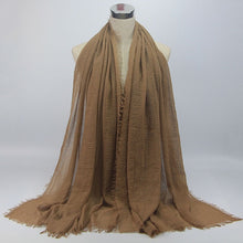 Load image into Gallery viewer, Women Islam Maxi Crinkle Cloud Hijab Scarf Shawl Muslim Long Shawl Stole Wrap