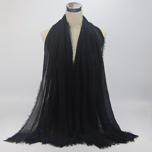 Women Islam Maxi Crinkle Cloud Hijab Scarf Shawl Muslim Long Shawl Stole Wrap