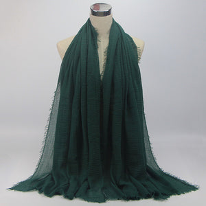 Women Islam Maxi Crinkle Cloud Hijab Scarf Shawl Muslim Long Shawl Stole Wrap