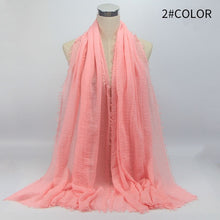 Load image into Gallery viewer, Women Islam Maxi Crinkle Cloud Hijab Scarf Shawl Muslim Long Shawl Stole Wrap