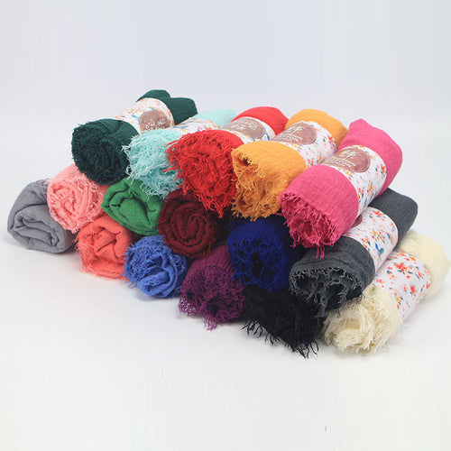 Women Islam Maxi Crinkle Cloud Hijab Scarf Shawl Muslim Long Shawl Stole Wrap